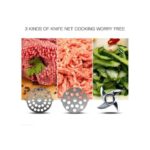 TK Commercial Meat Mincer - Silver No.8 - Image 2