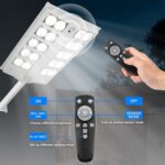 LED Solar street light and its remote control functions illustrated